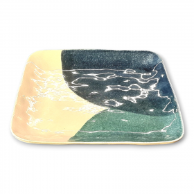 KX3380 (A02) TWO TONE SQUARE DINNER PLATE