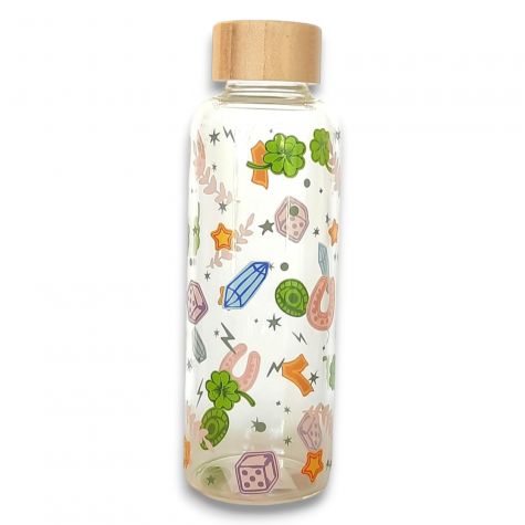 HH5095 ANIMATED DESIGN GLASS WATER BOTTLE
