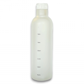 HH5096 HOURLY REMINDING GLASS WATER BOTTLE WITH LID