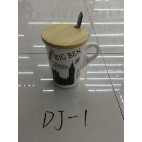 DJ-2238 DJ-1 Big Ben Series W/Lid& Spoon Mug