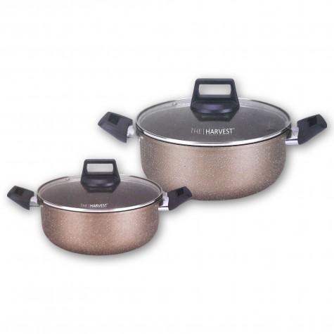 The Harvest - 4 Pcs Cookware Set Marble Series (New)
