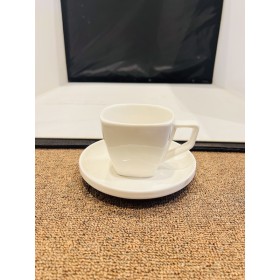 XY C12 White Cup & Saucer