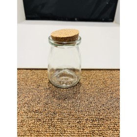 Glass Storage Bottle with Cork Lid -150ml (Medium)