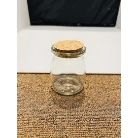 Glass Storage Bottle with Cork Lid -200ml (Large)