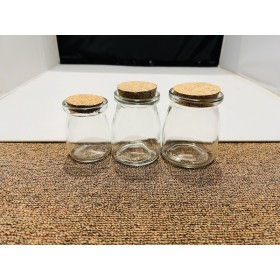 Glass Storage Bottle with Cork Lid -100ml (Small)