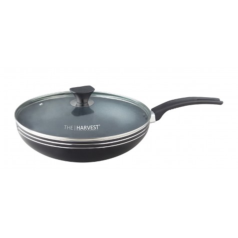 26 CM Non-Stick Fry Pan With Glass Lid