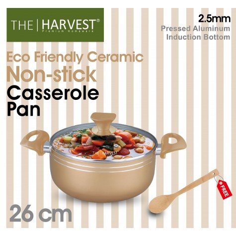 26 CM eco-Friendly Ceramic Non-Stick Casserole  Pan