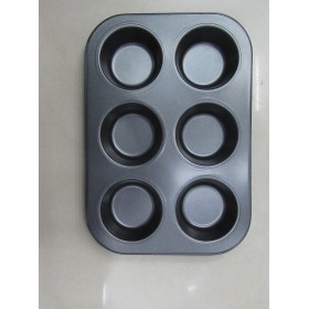 ZG2103 Carbon Steel 6 Cup Muffin Pan