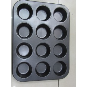 ZG2104 Carbon Steel 12 Cup Muffin Pan 