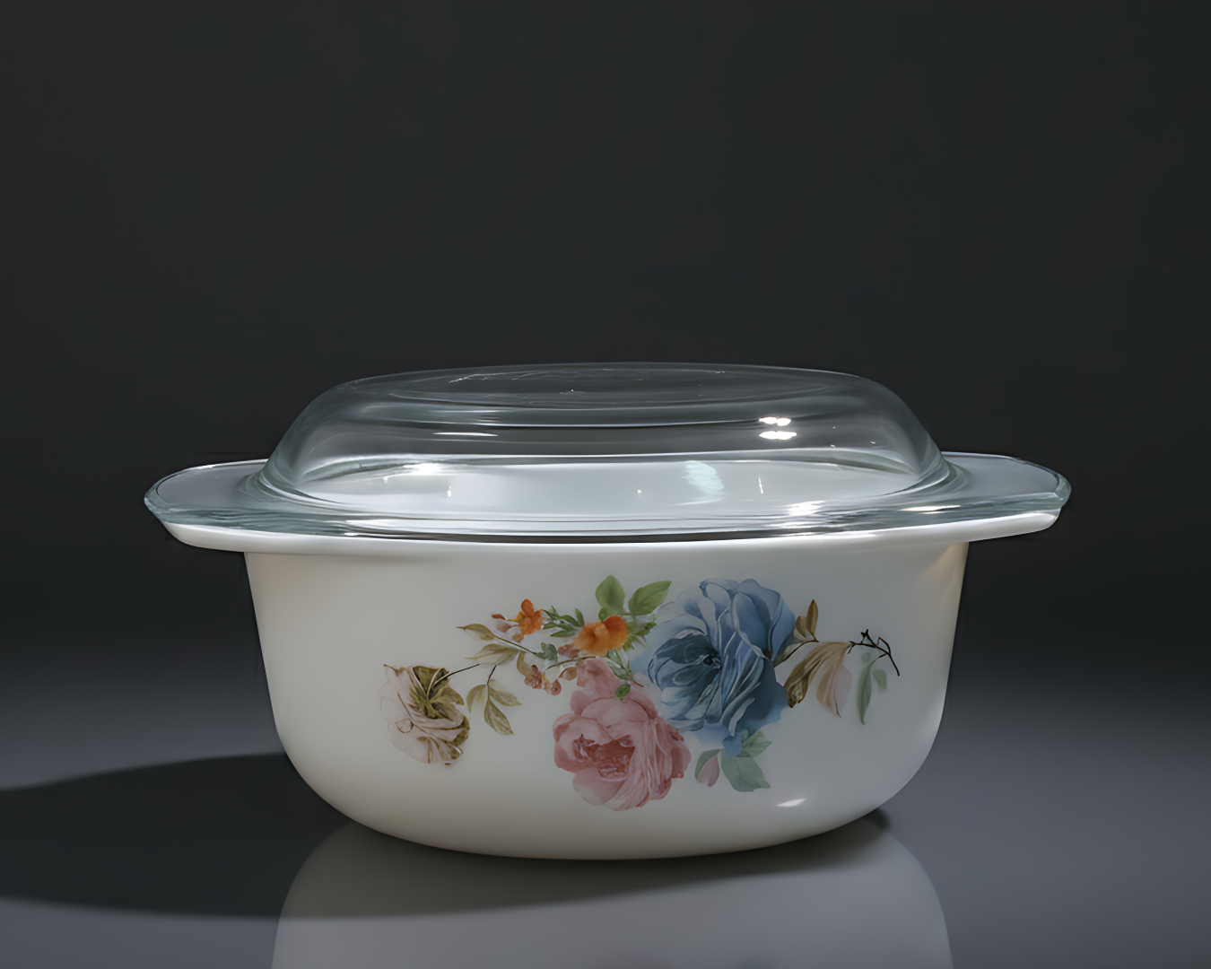 1.5L CASSEROLE WITH LID - VINTAGE FLORAL