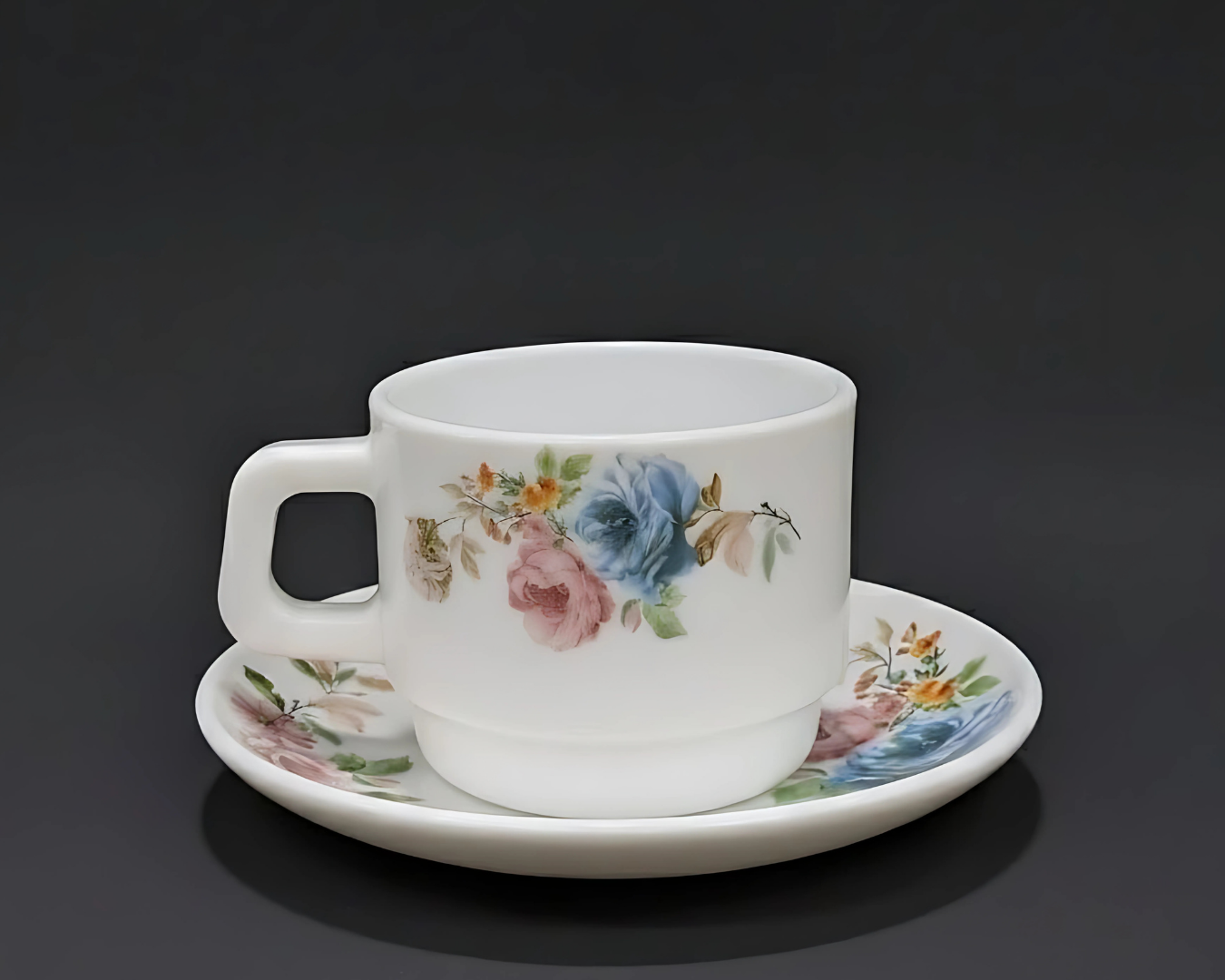 BOUNTY 12 PCS ROUND (190ML) CUP SET - VINTAGE FLORAL