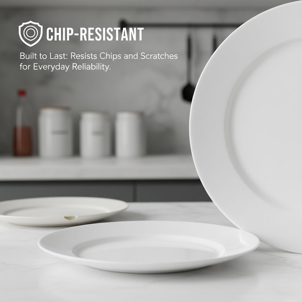 9" ROUND SOUP PLATE - WHITE - Image 6