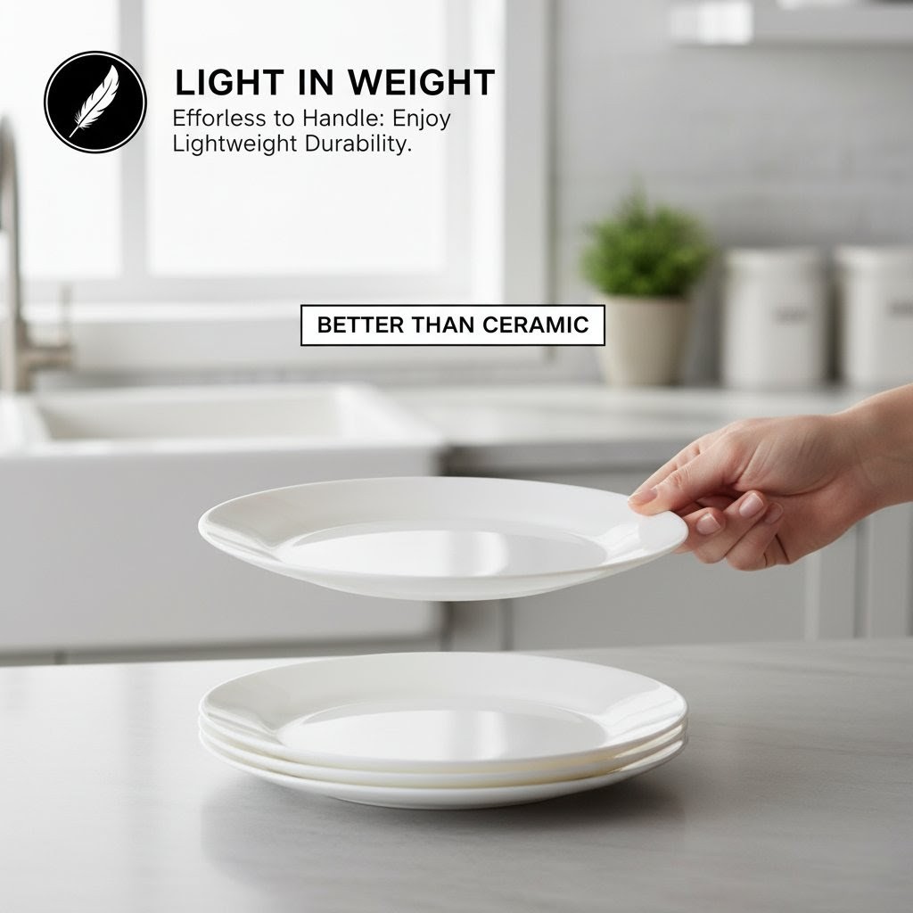 9" ROUND SOUP PLATE - WHITE - Image 4