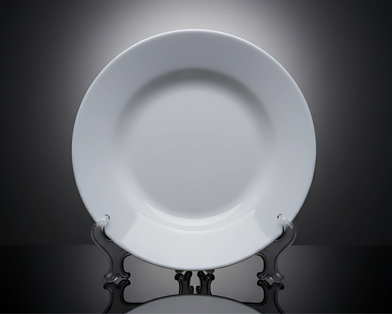 9" ROUND SOUP PLATE - WHITE