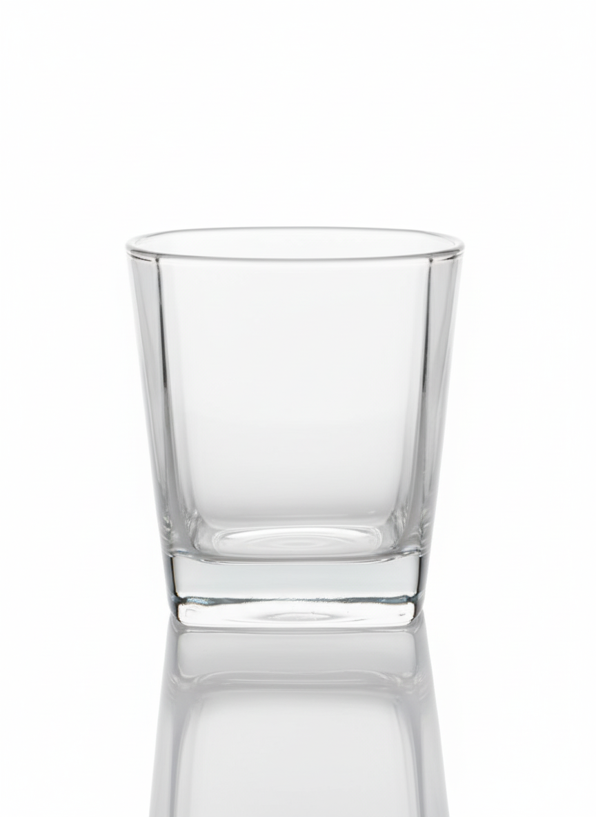 THE CONTEMPORARY BEVERAGE CUBE TUMBLER GLASS